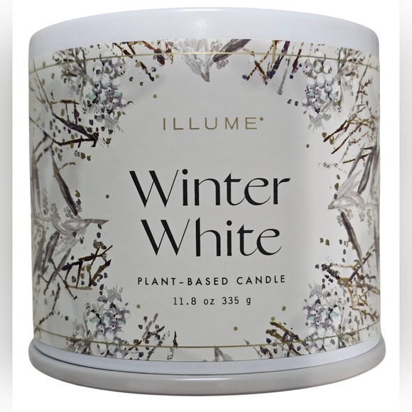 Illume Other - Illume Winter White Single Wick Candle, Plant-Based, 11.8oz